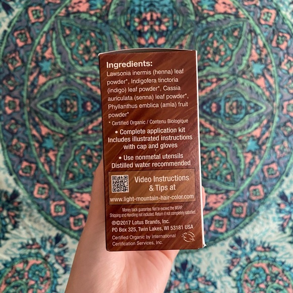 Light Mountain Naturals Henna Hair Dye - Picture 2 of 4